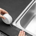 thumbnail image 1 of White Caulk Tape Self Adhesive Waterproof, Bathroom Peel & Stick Caulking Strip Floor Tile Wallpaper Toilet Tub Shower Wall Trim, DIY Project Renter Friendly Decor, Quick & Easy to Install in Minutes, 1 of 4