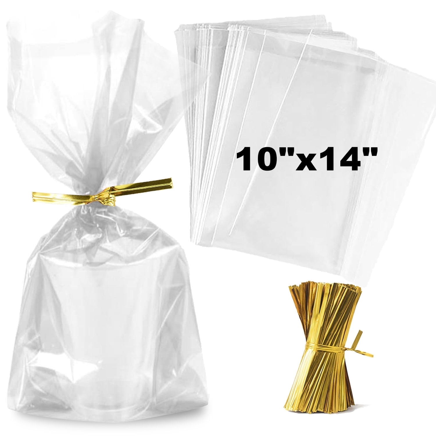 Translucent Cellophane Zcintert Clear Cellophane Bags 10x14