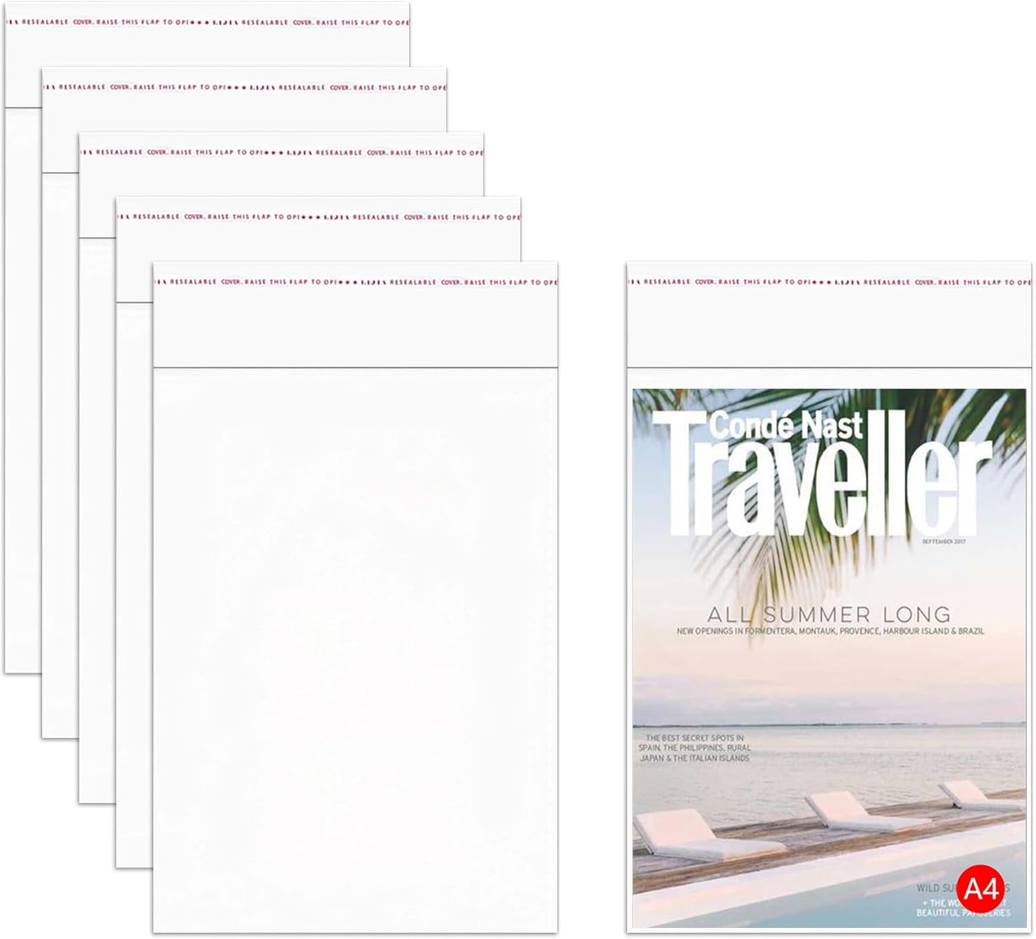 Lot De 100 Pochettes Postales Poly - 50 En 9x12 Pouces Et 50 En 14.5x19 Pouces, Marque ValueMailers