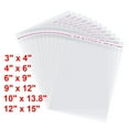 thumbnail image 1 of Clear Cellophane Plastic Bags, Resealable Self-Sealing Cello Bags Great for Packaging Clothing, Shirts, Decorative Wrappers, Party Favors, Artwork and More, 1 of 8