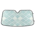 thumbnail image 1 of Clear Cerulean Block Car Windshield Sun Shade Foldable Car Front Window Visor Heat and UV Protection 55x27.6, 1 of 8