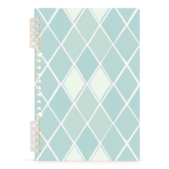 Clear Cerulean Block Notebooks 1-subject Journal 60 Sheets A5 College Ruled Paper Detachable Ring 8.3"x5.7"