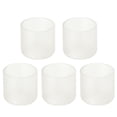 thumbnail image 1 of Clear Chair Leg Caps Cover Furniture Floor Protector 5pcs 1.5" 38mm Inner Dia, 1 of 1