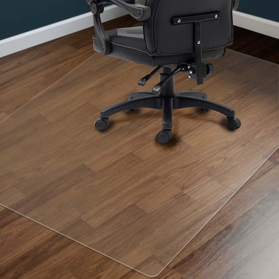 Clear Chair Mat For Hardwood Floors 36"x48" - Office Desk Protector Easy Glide Rolling Chairs  Home & Computer Use