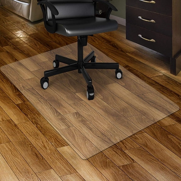 Clear Chair mat for Hardwood Floor 30 x 48 inches Transparent Floor Mats Wood/Tile Protection Mat for Office & Home (30" X 48" Rectangle)