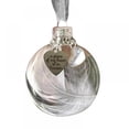thumbnail image 1 of Clear Christmas Ornament Feather Ball, A Piece of My Heart is in Heaven, 2.4''/60mm Round Clear Plastic Ball Ornaments Christmas Tree Memorial Hanging Pendant Gift(grandpa), 1 of 9