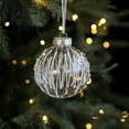 thumbnail image 1 of Clear Christmas Ornaments Balls Christmas Tree Ball with Rhinestones/Pearl, 3.14 Inch Clear Plastic Baubles for Xmas Tree, Holiday Party Decor, 1 of 6