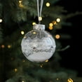thumbnail image 1 of Clear Christmas Ornaments Balls Christmas Tree Ball with Rhinestones/Pearl, 3.14 Inch Clear Plastic Baubles for Xmas Tree, Holiday Party Decor, 1 of 6