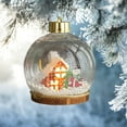 thumbnail image 1 of Clear Christmas Tree Balls Ornaments,Christmas Tree Decoration Balls,Creative Santa Decorations Plastic Transparent Hanging Ball,Warm Light Decor Ball,3.15 inch Glowing Xmas Ball, 1 of 5