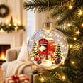 Led Design Plan Clear Christmas Tree Decorations with Led Lights and Winter Scene, 2.56 ...