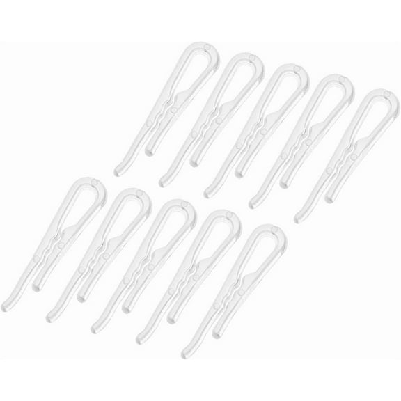 Clear Clothes Fixing Packing Clip,U Shape Shirt Clip,Plastic Alligator Clips,Transparent Clothespins with Teeth,Fabric Folding Clips,for Ties Socks Pants and Dress 500Pcs