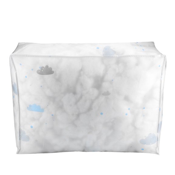 Clear Clothes Storage Bags Wardrobe Storage, 1Pcs Foldable Clothes Storage Bag Blanket Quilt Sweater Organizer Box Pouch Travel Luggage for Clothing, Blankets, Duvet, Pillow (57*40*22CM Z)
