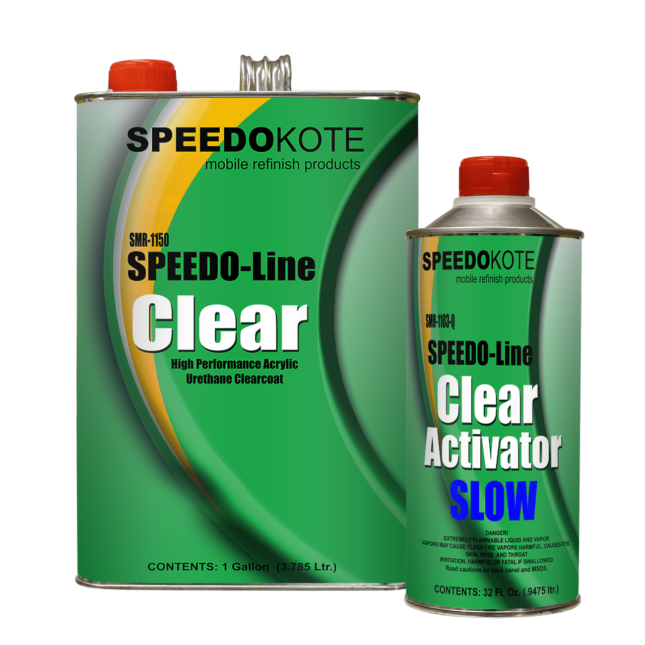 SPEEDOKOTE Clear Coat 2K Acrylic Urethane, SMR-1150/1103-Q 4:1 Gallon Clearcoat Slow Kit