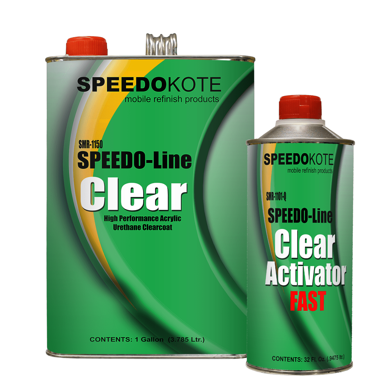 SPEEDOKOTE Clear Coat Acrylic Urethane, SMR-1150/1101-Q 4:1 Kit