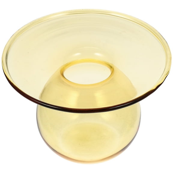 TABLZONE Yellow Ice Cream Glass Cup, 1 Piece, Stylish and Elegant Design for Serving Desserts
