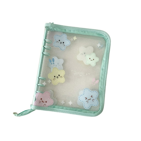 Clear Collectors Album Waterproof PVC Binder Cover with Secure Zippered Design