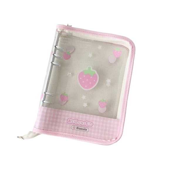 Clear Collectors Album Waterproof PVC Binder Cover with Secure Zippered Design