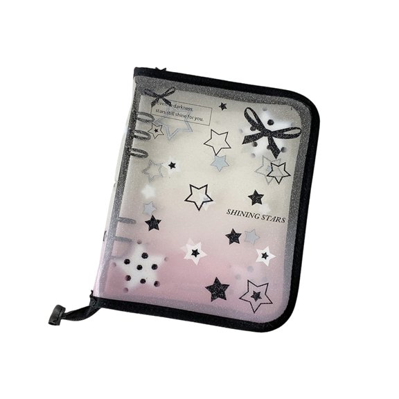 Clear Collectors Album Waterproof PVC Binder Cover with Secure Zippered Design