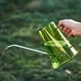 thumbnail image 1 of Clear Colorful Garden Watering Can, 1400ml Portable Large Water Container, Indoor Outdoor Long Spout Water Can, Household Gardening Watering Pot, Useful Durable Watering Pot Decoration, 1 of 5