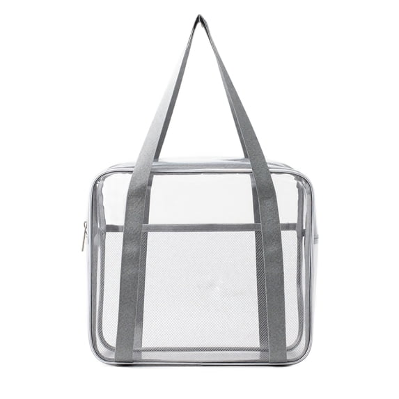 Clear Concert Bag Heavy Duty Tote | Security Compliant Clear Stadium Bag | Waterproof Vinyl Tote for Events, Beach, Gym, Gift for Travel
