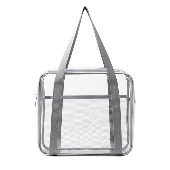 Clear Concert Bag Heavy Duty Tote | Security Compliant Clear Stadium Bag | Waterproof Vinyl Tote for Events, Beach, Gym, Gift for Travel