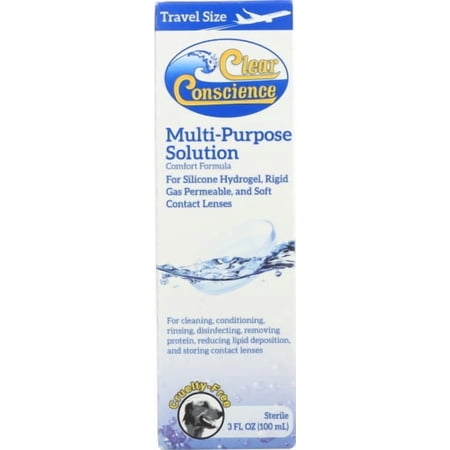 Clear Conscience Contact Len Solution Multi Purpose 3 Oz