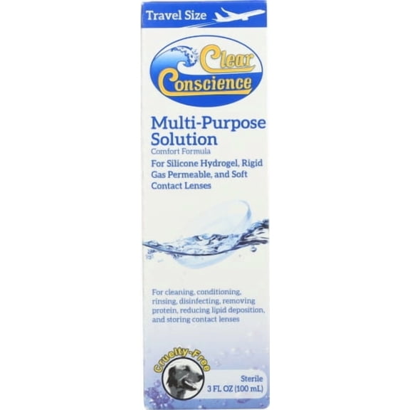 Clear Conscience Contact Len Solution Multi Purpose 3 Oz