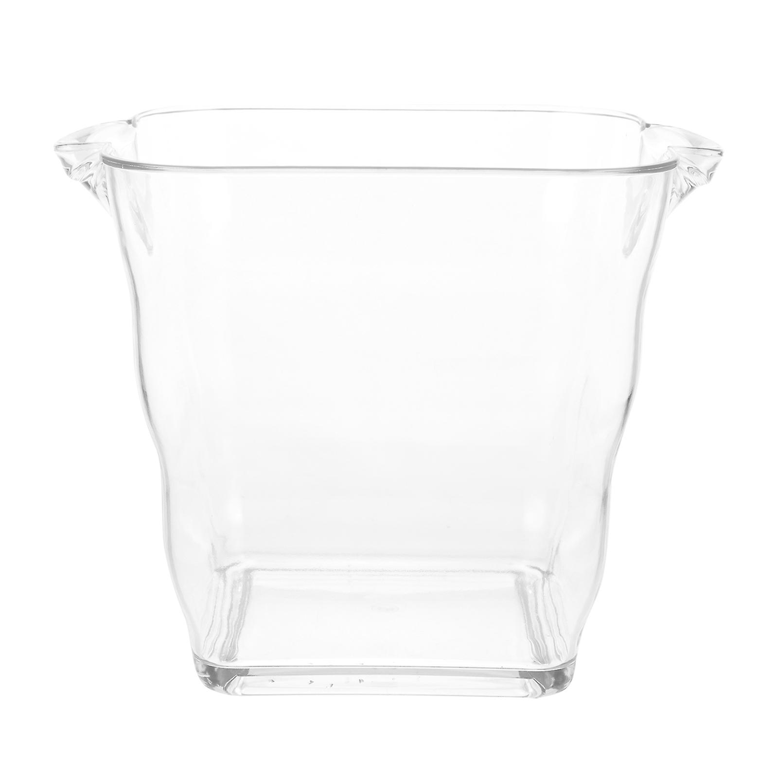 Clear Container Beer Cooler Bucket Cocktail Ice Bucket Plastic Wine