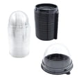 thumbnail image 1 of Plastic Cake Containers with Lids, Disposable Containers, 4 in Round Base, Clear Dome Lid, Bakery Packaging, Single Serving, Baked Goods, 50 Pc, 1 of 8