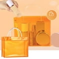 Clear Cosmetic Bag Clear With Zip Handle Portable Travel Luggage Bag