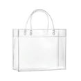 Clear Cosmetic Bag Clear With Zip Handle Portable Travel Luggage Bag