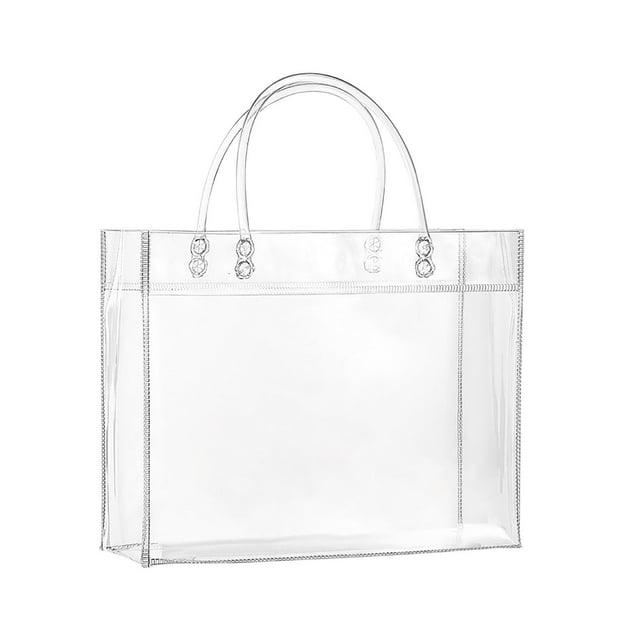 Clear Cosmetic Bag Clear With Zip Handle Portable Travel Luggage Bag