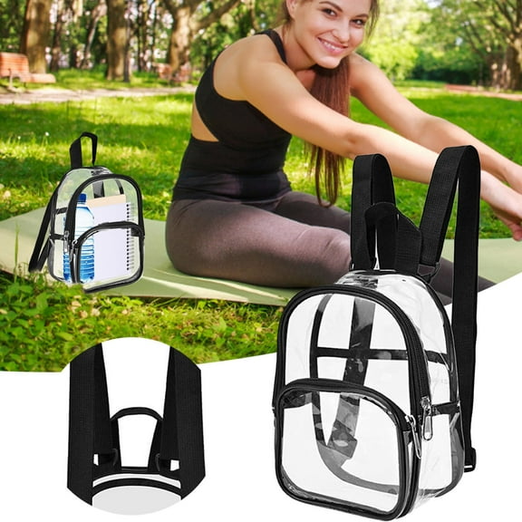 Cosmetic Bag Clear Crossbody Purse Bag Stadium Approved with Inner Pocket Ideal for Concerts Festivals Sports Events Travel Everyday Use