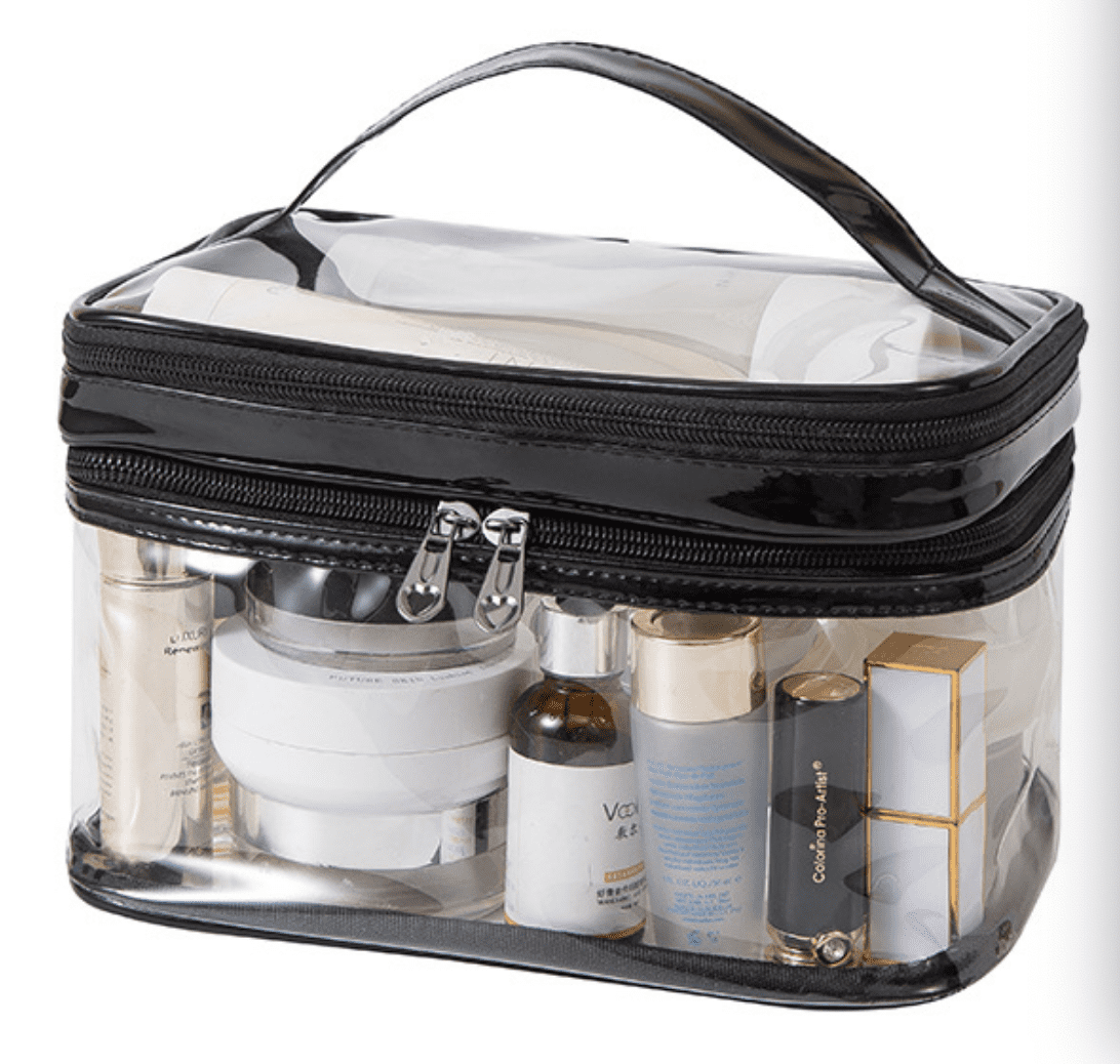 Clear Cosmetic Bag Dual Layer Travel Toiletry Bags Bangladesh Ubuy