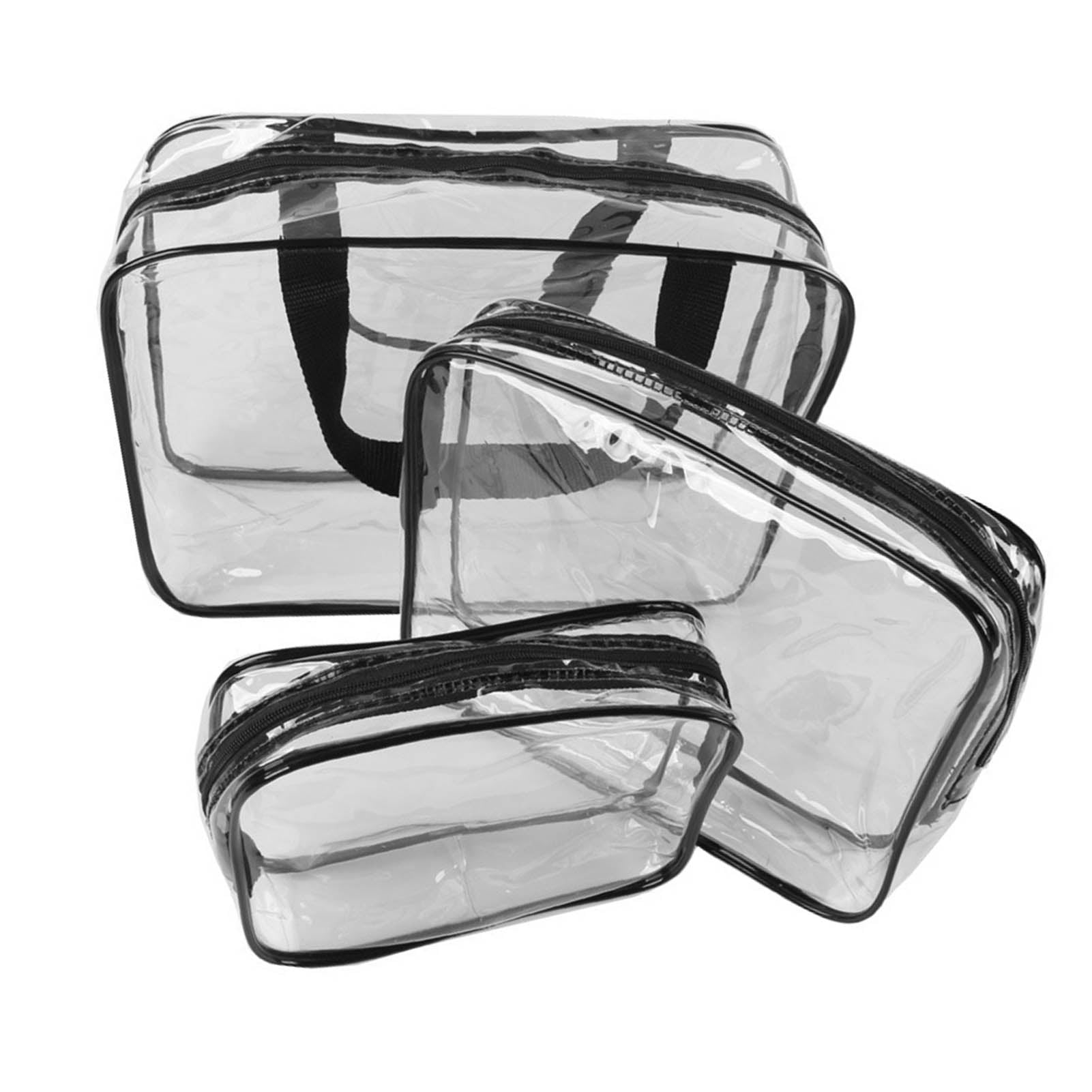 Clear Cosmetic Bag PVC Transparent Waterproof Large Capacity Portable