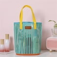 thumbnail image 1 of Clear Cosmetic Bag Travel Toiletry Organizer with Handle for Women Beach Makeup Carry Pouch Washable Tote Wallet Packing, 1 of 7
