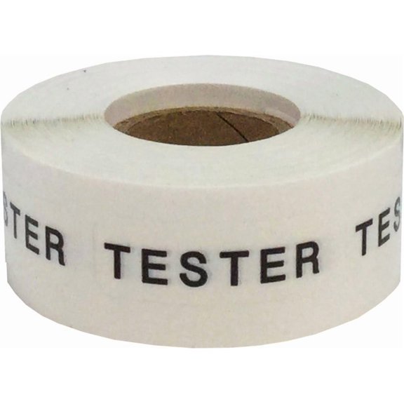 Clear Cosmetic Tester Stickers 1/2 x 1 1/2 Inch Rectangles 500 Adhesive Stickers
