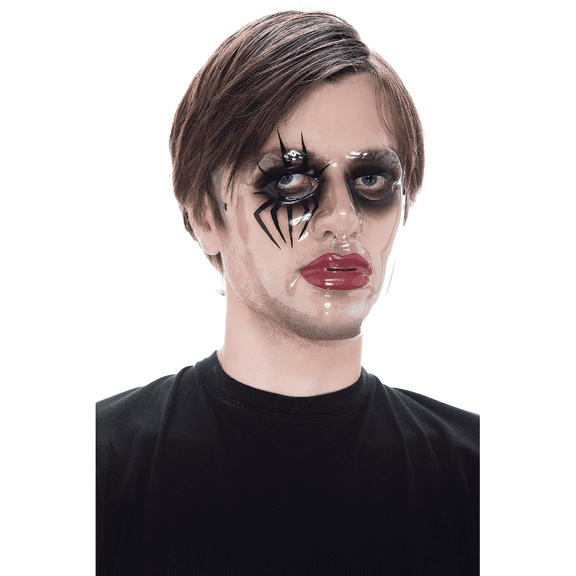 Clear Costume Mask with Black Star Eye