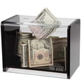 thumbnail image 1 of Clear Countertop Tip Box | Toke Box - 7-3/4W x 5-5/8H x 4-1/4D, 1 of 2