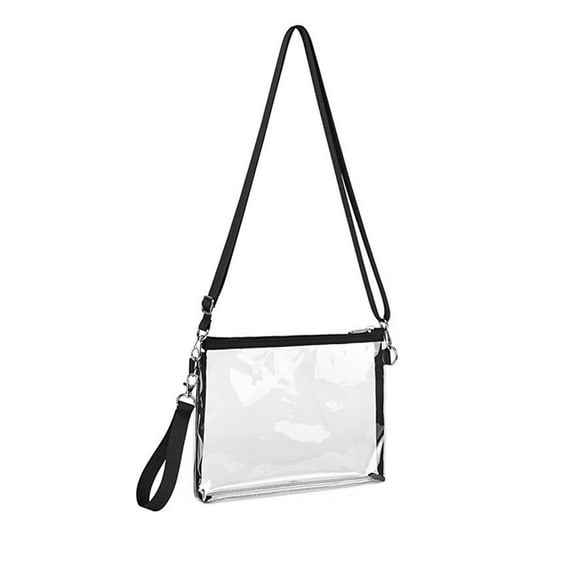 Clear Crossbody Bag Purse for Stadium Events - Versatile Portable Storage Handbag for Sports Concerts and Daily Use