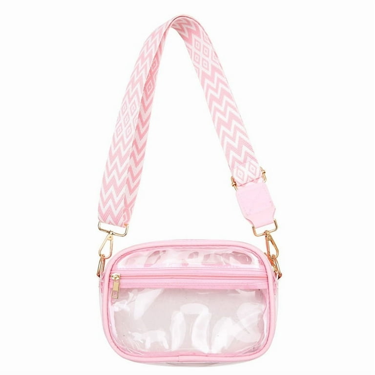 Clear Crossbody Bag Shoulder Purse for Women Small Transparent PVC