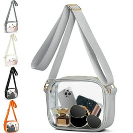 Clear Purse for Women Clear Crossbody Bag Stadium Approved Small Cute Clear Stadium Bag for Concerts Sports Events Beige Walmart