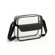 TSV Stadium Approved Clear Crossbody Bag, Waterproof Shoulder Bag with Adjustable Strap for Concerts