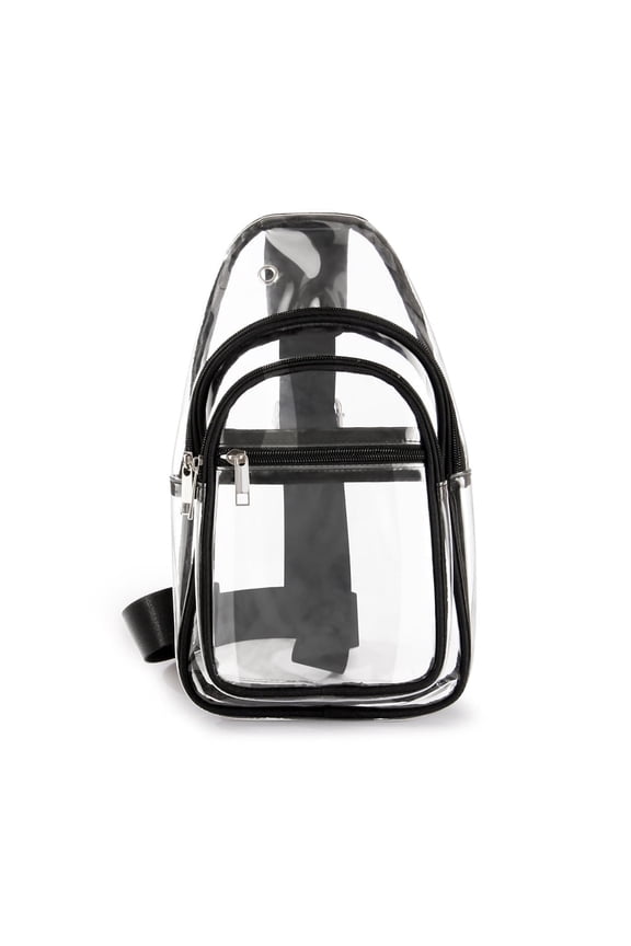 Clear Crossbody Bag for Stadium Events, Transparent Sling Purse for Women, Concerts and Sports