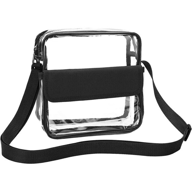 Clear Crossbody Bag with Adjustable Strap for Women Men, Concert