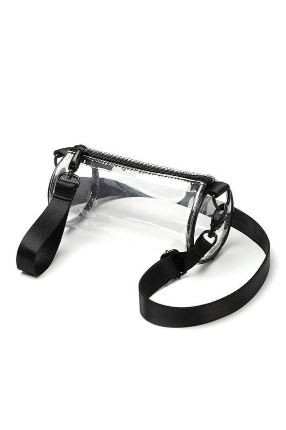 Clear Crossbody Messenger HandbagShoulder Bag Transparent Purse Suitable for Work Travel Workout Concert Sporting