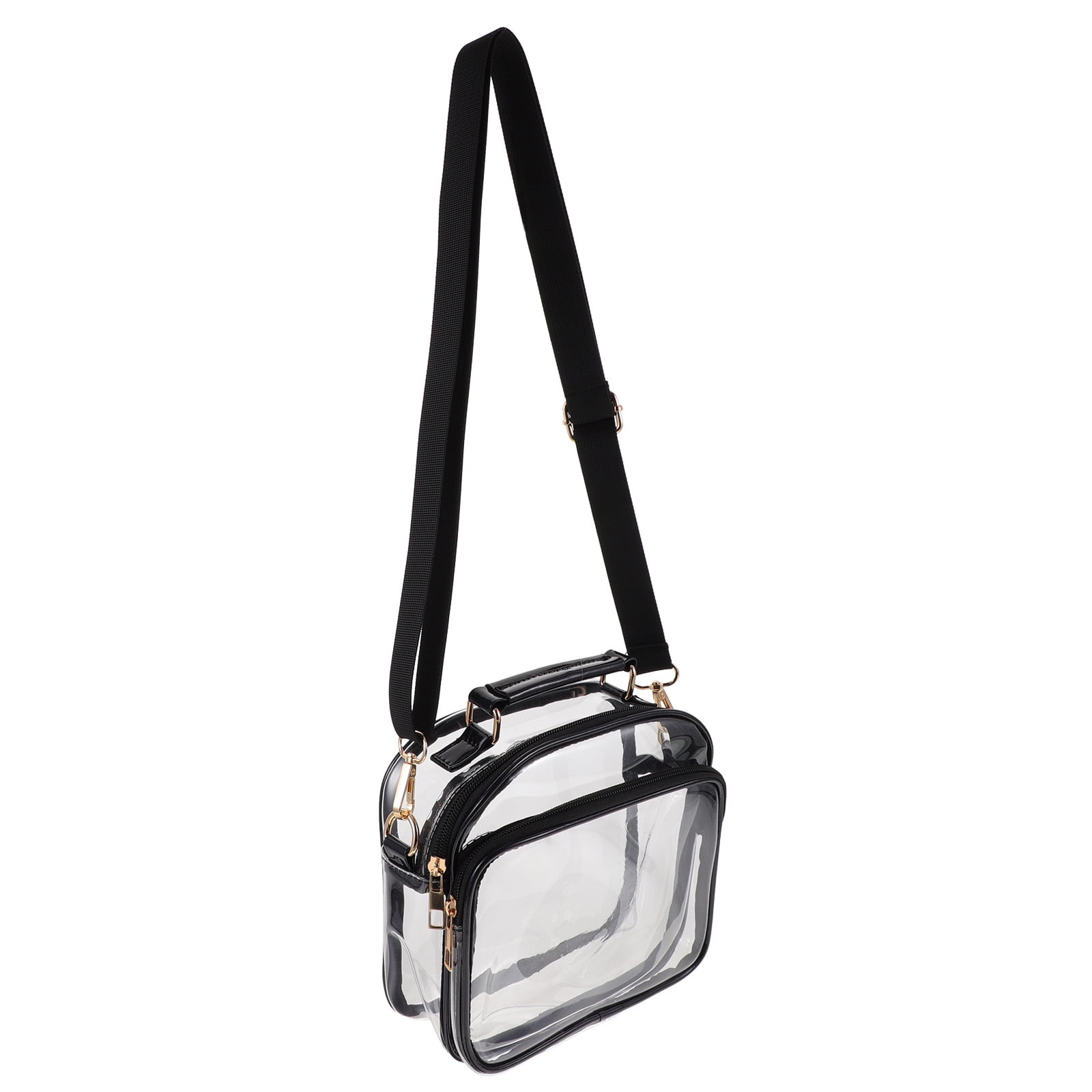 Clear Crossbody Messenger Shoulder Bag Transparent Purse Messenger Bag