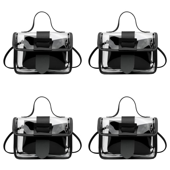 Clear Crossbody Purse Bag Clear Bag Stadium Approved Inner Pocket For Concerts Festivals Sports Events