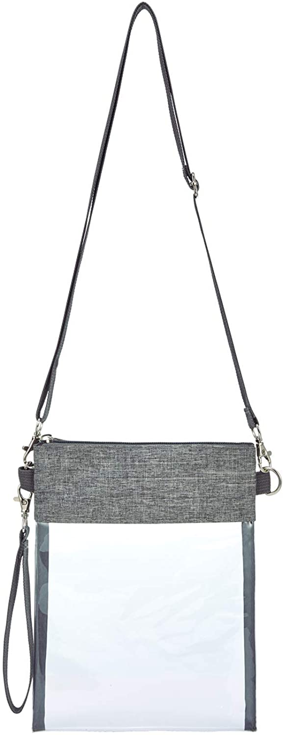 Clear Crossbody Purse Bag Stadium Approved,Clear Bag with Adjustable