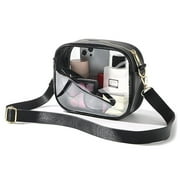 KAWELL Clear Crossbody Purse Bag - Stadium Approved Concerts Bag for Men & Women